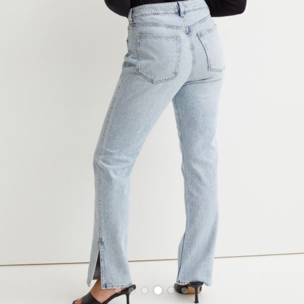 NWT H&M Straight Split Hem Jeans US 10
